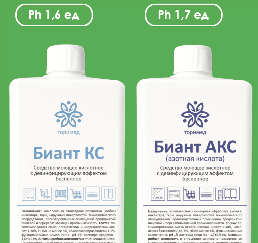 Специализированная линейка "БИАНТ" для CIP моек